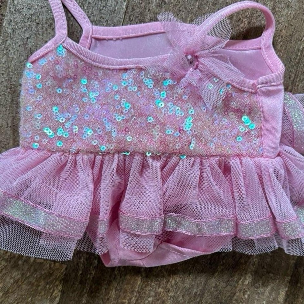 Build‎ A Bear Ballet Ballerina Pink  Dress BAB